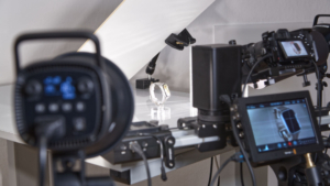 Einblick in Videoproduktion im Fotostudio